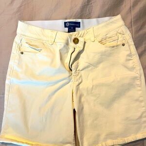 Democracy shorts yellow